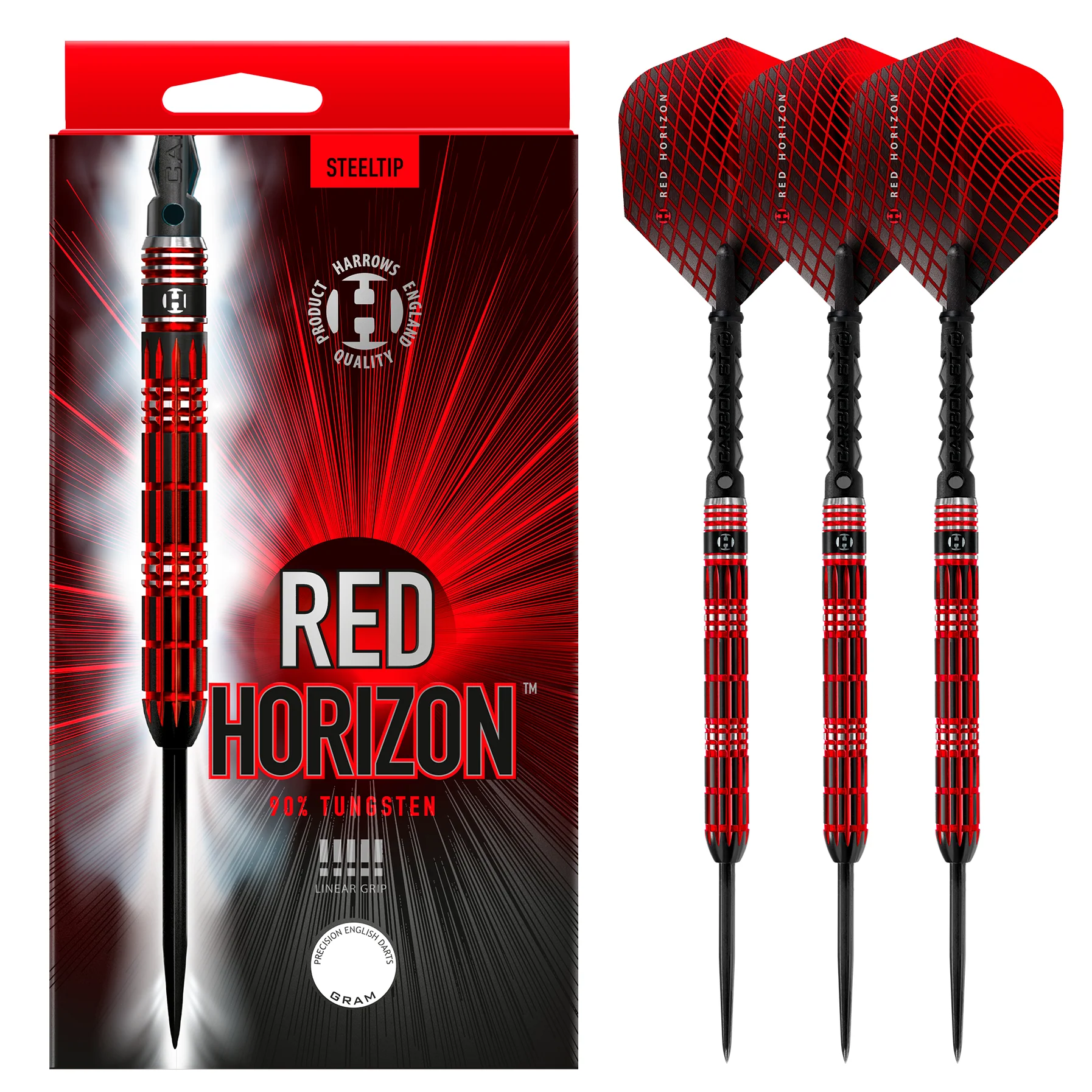 Red Horizon 90% Steel Tip Darts