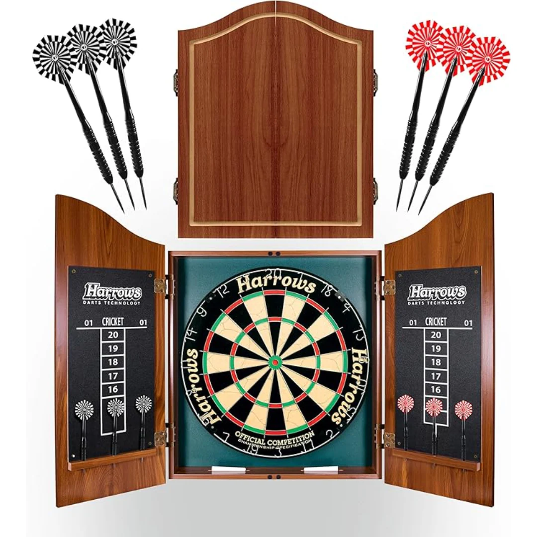Harrows Pro's Choice Dartboard & Cabinet Set