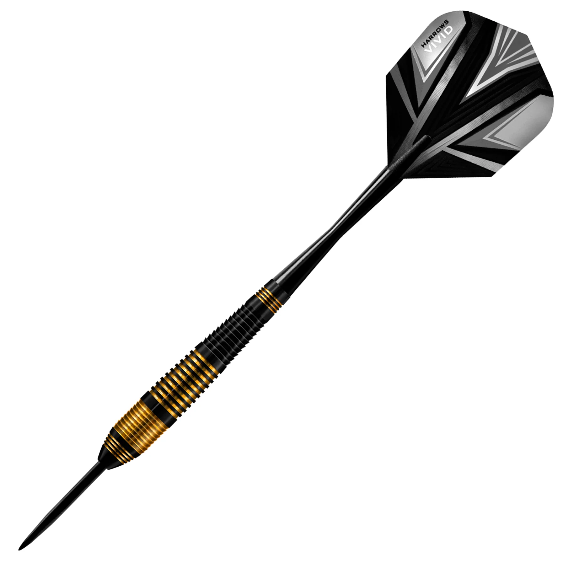 Vivid Brass - Black Steel Tip Darts