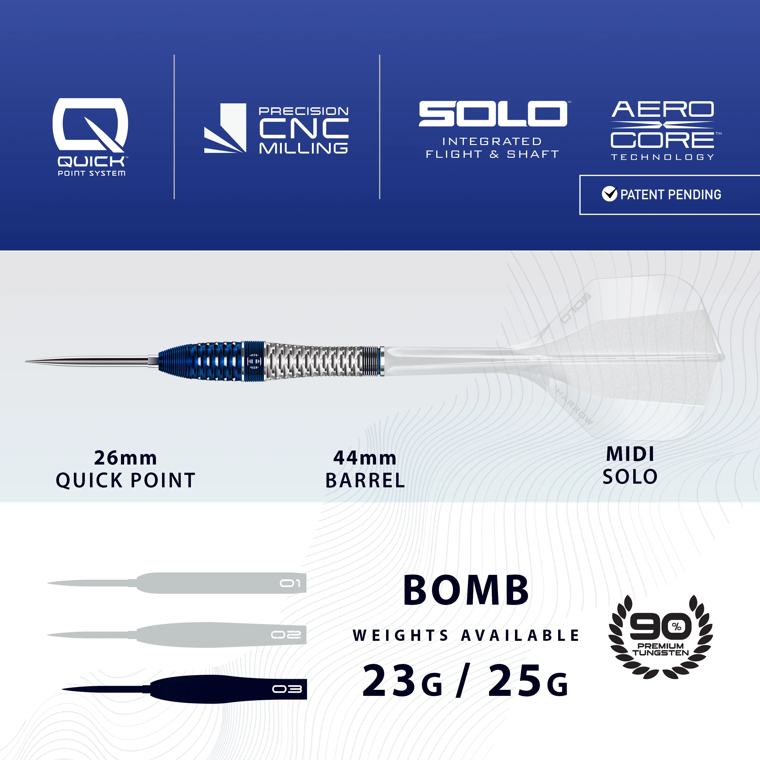 Geo 03 90% Quick Point Darts