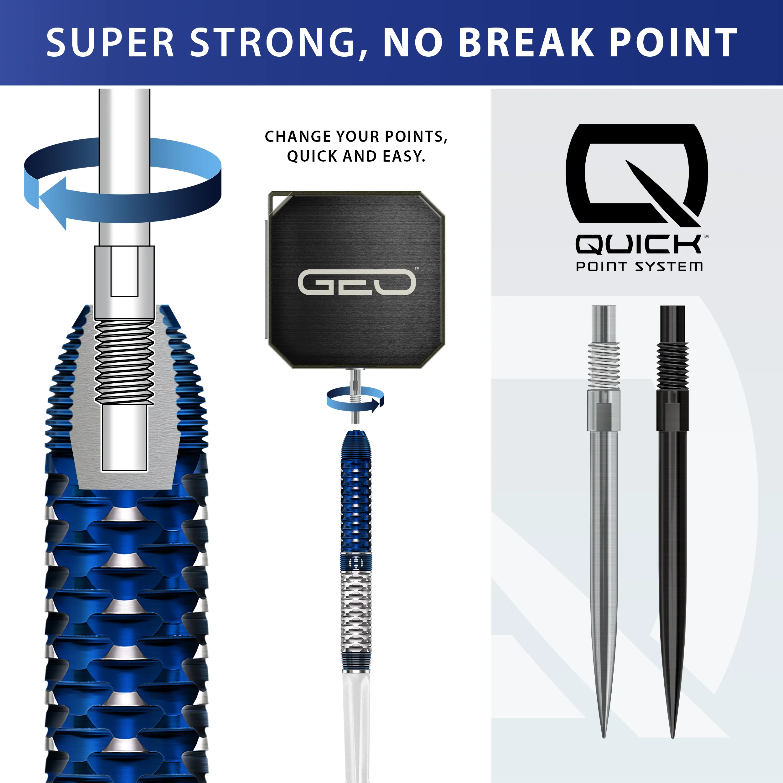 Geo 01 90% Quick Point Darts