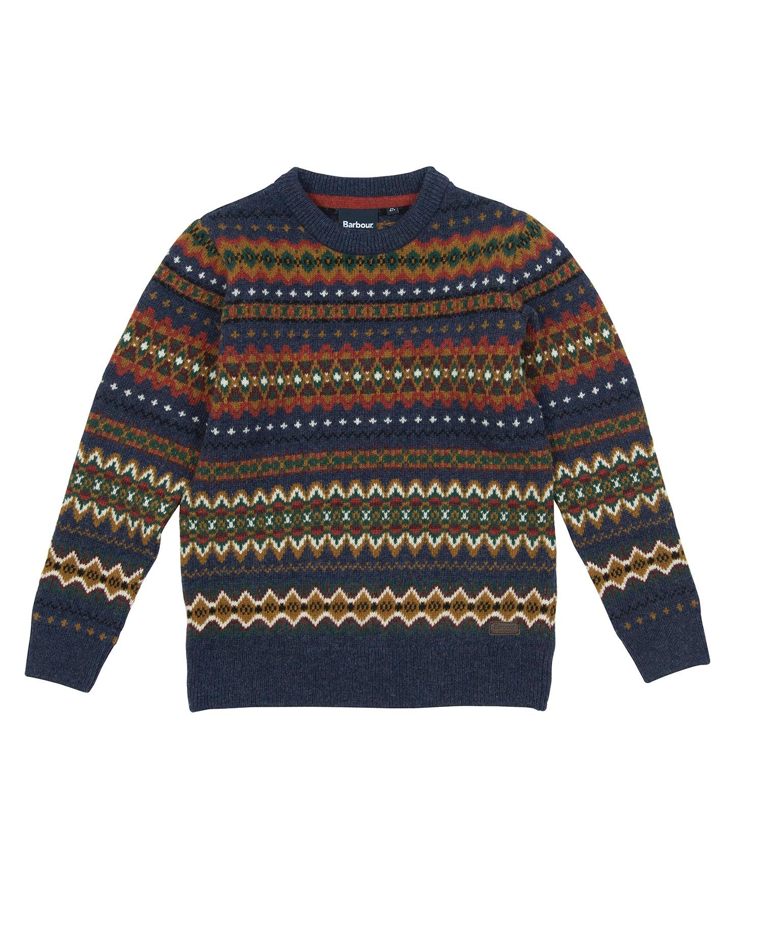 Barbour Boys Case Fair Isle Crew