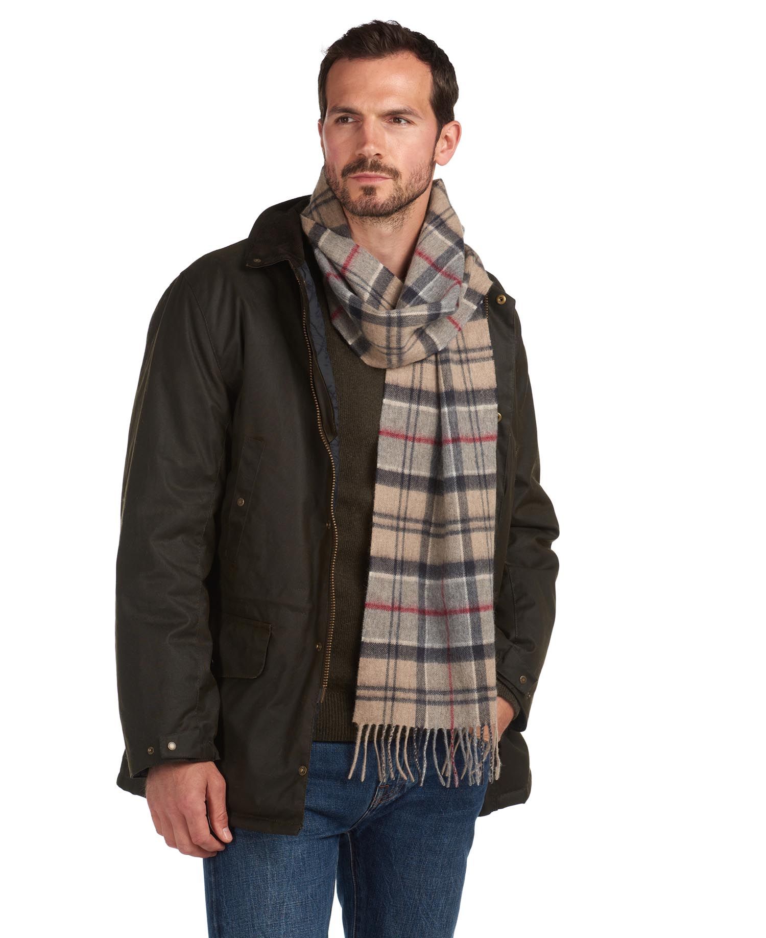 Barbour Wool & Cashmere Tartan Scarf