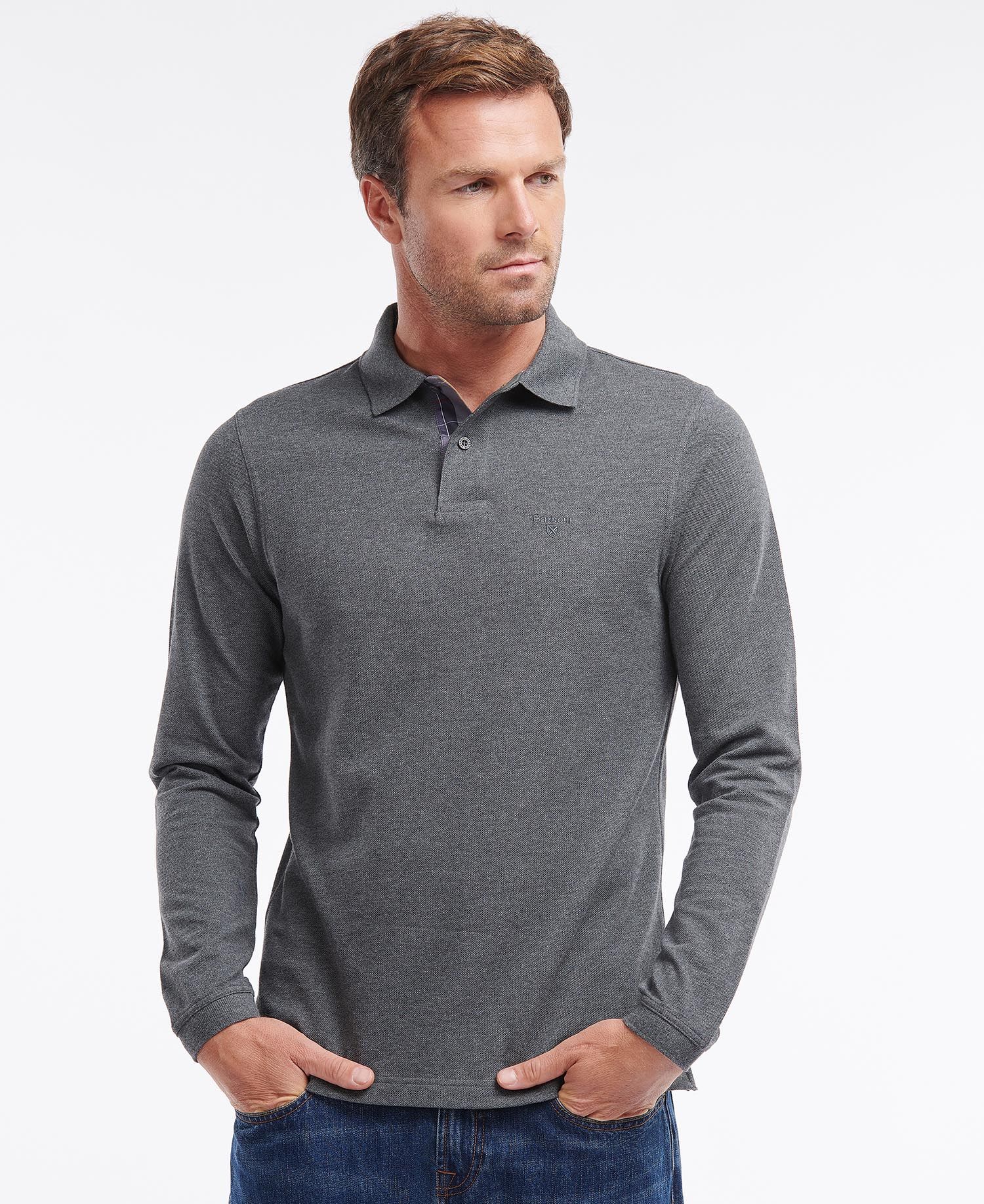 Barbour Long-Sleeved Sports Polo