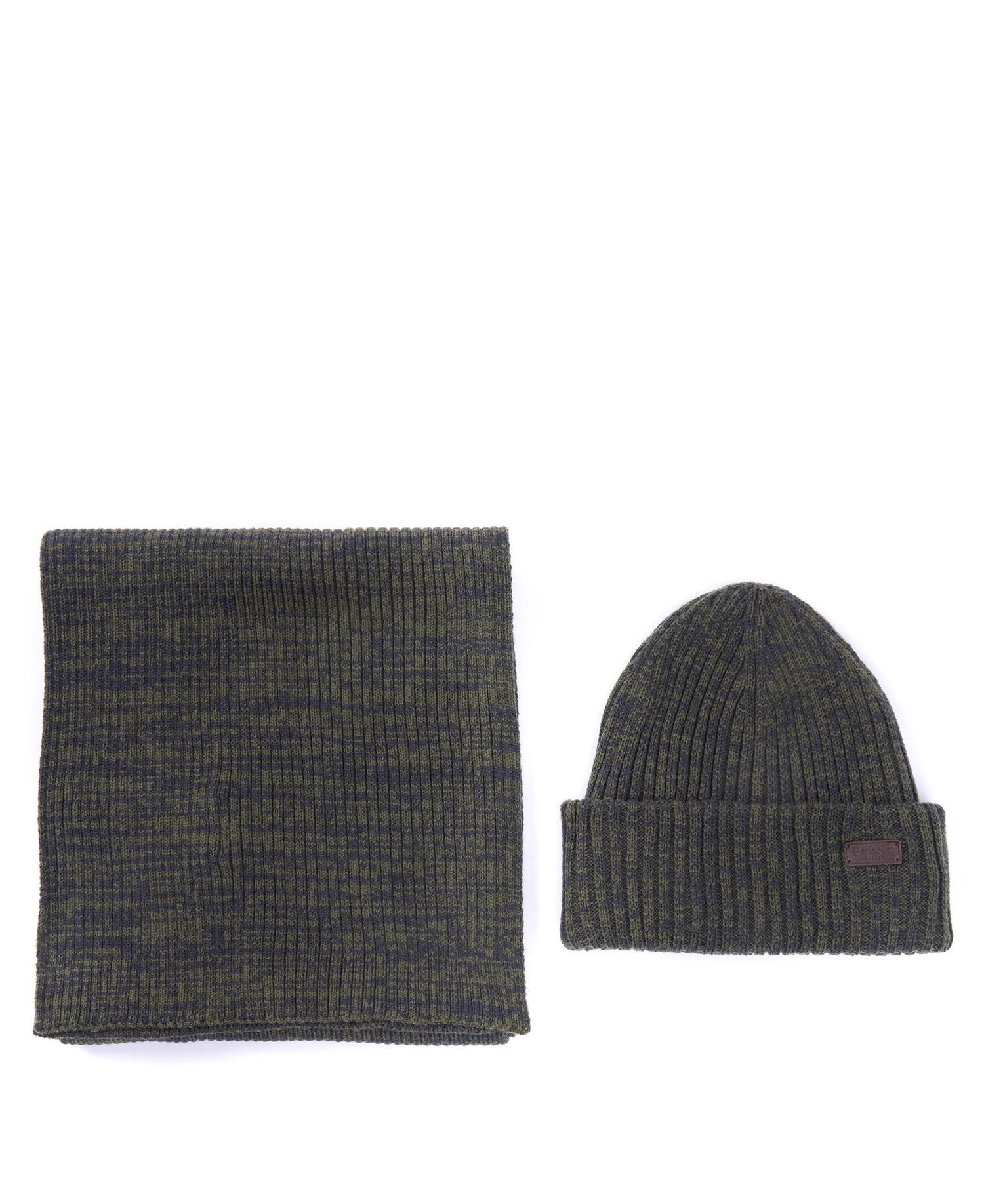 Barbour Crimdon Beanie and Scarf Gift Set