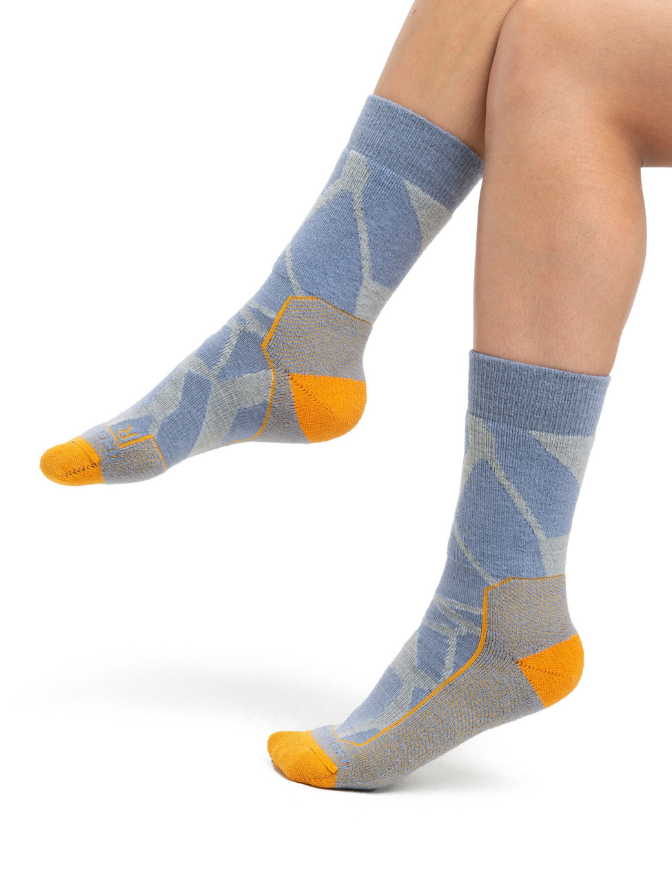icebreaker Hike+ Fractured Landscapes Medium Crew Socks - Women's