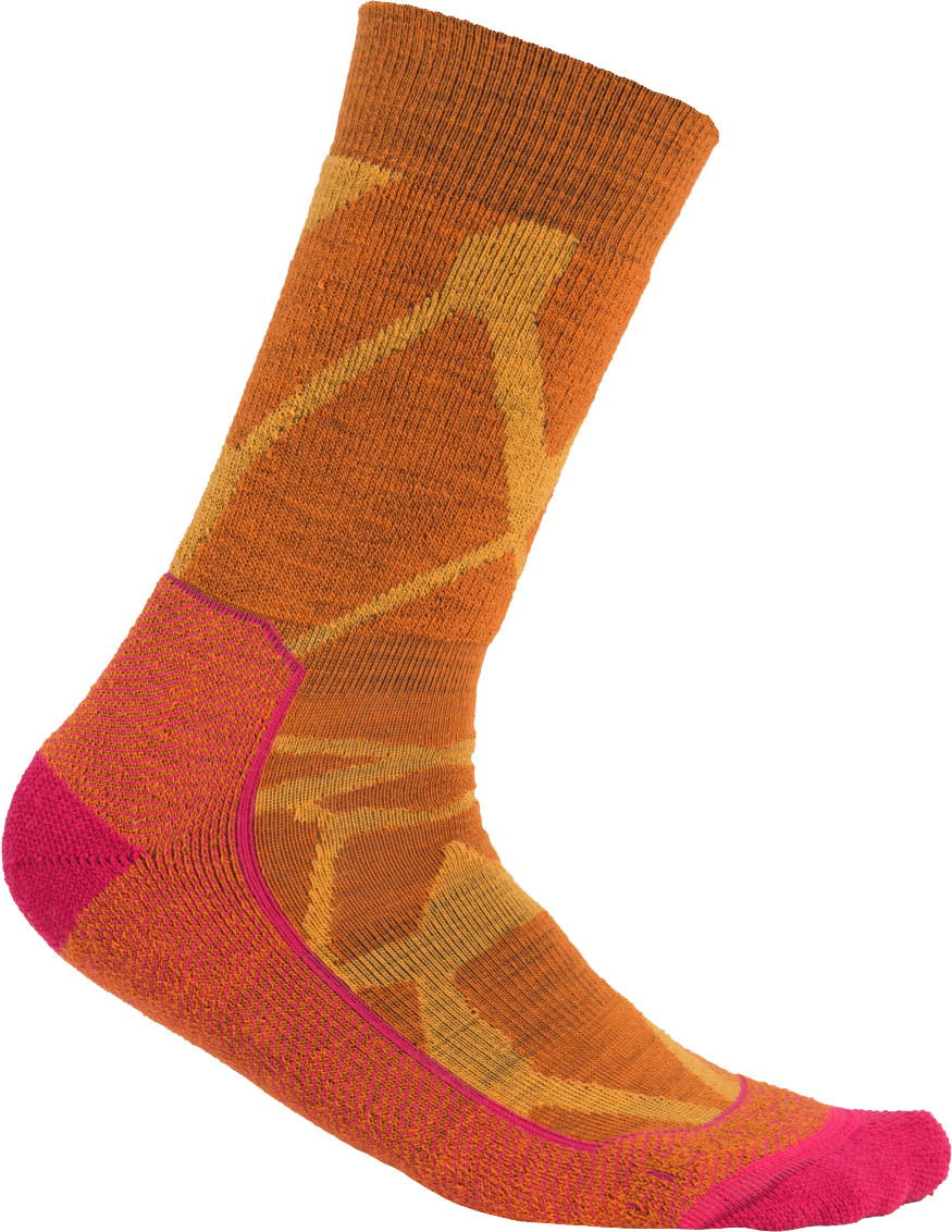 icebreaker Hike+ Fractured Landscapes Medium Crew Socks - Women's