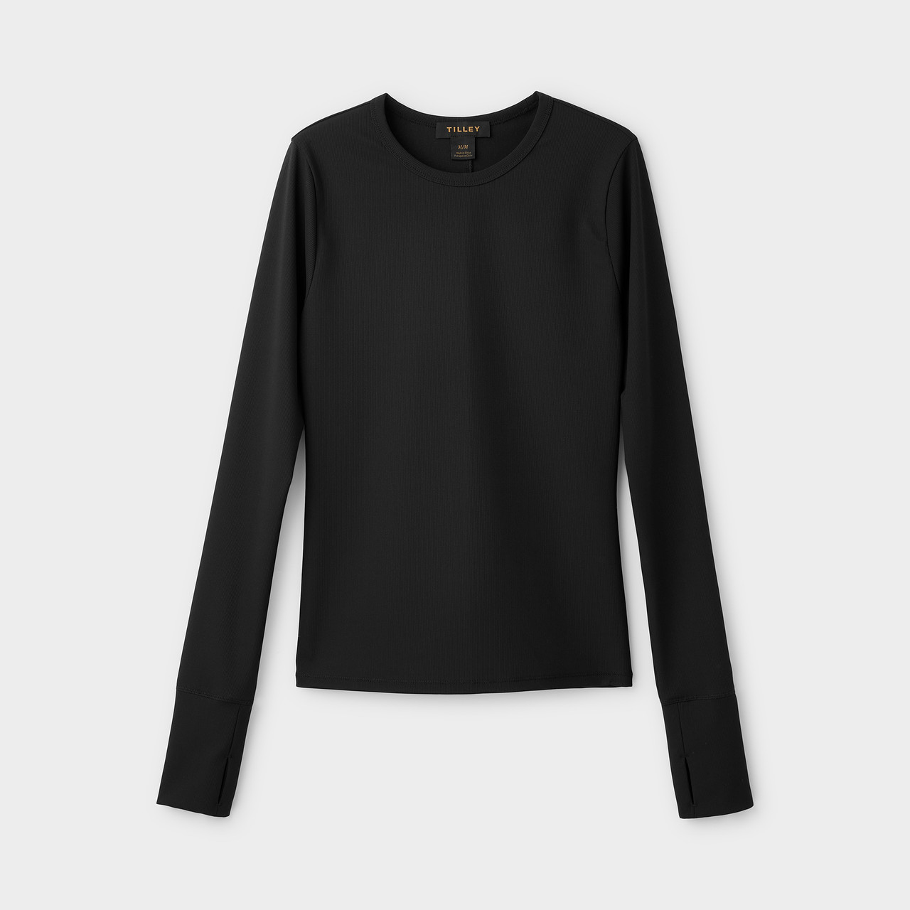 Tilley Fitted Rib Crewneck Long Sleeve Top - Women's