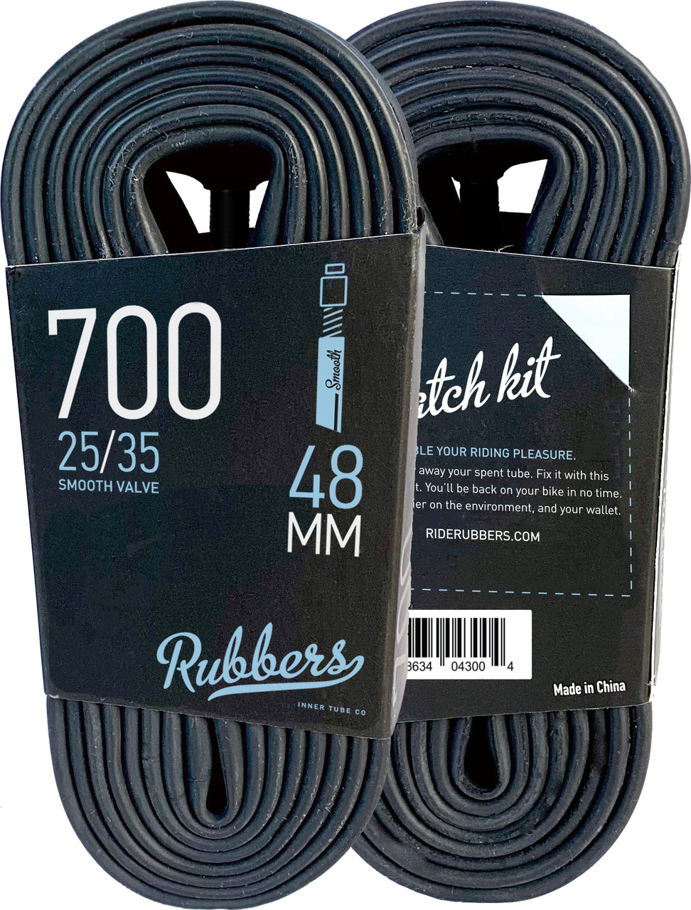 Rubbers 700 x 25-35 Tube (48mm Presta Valve)