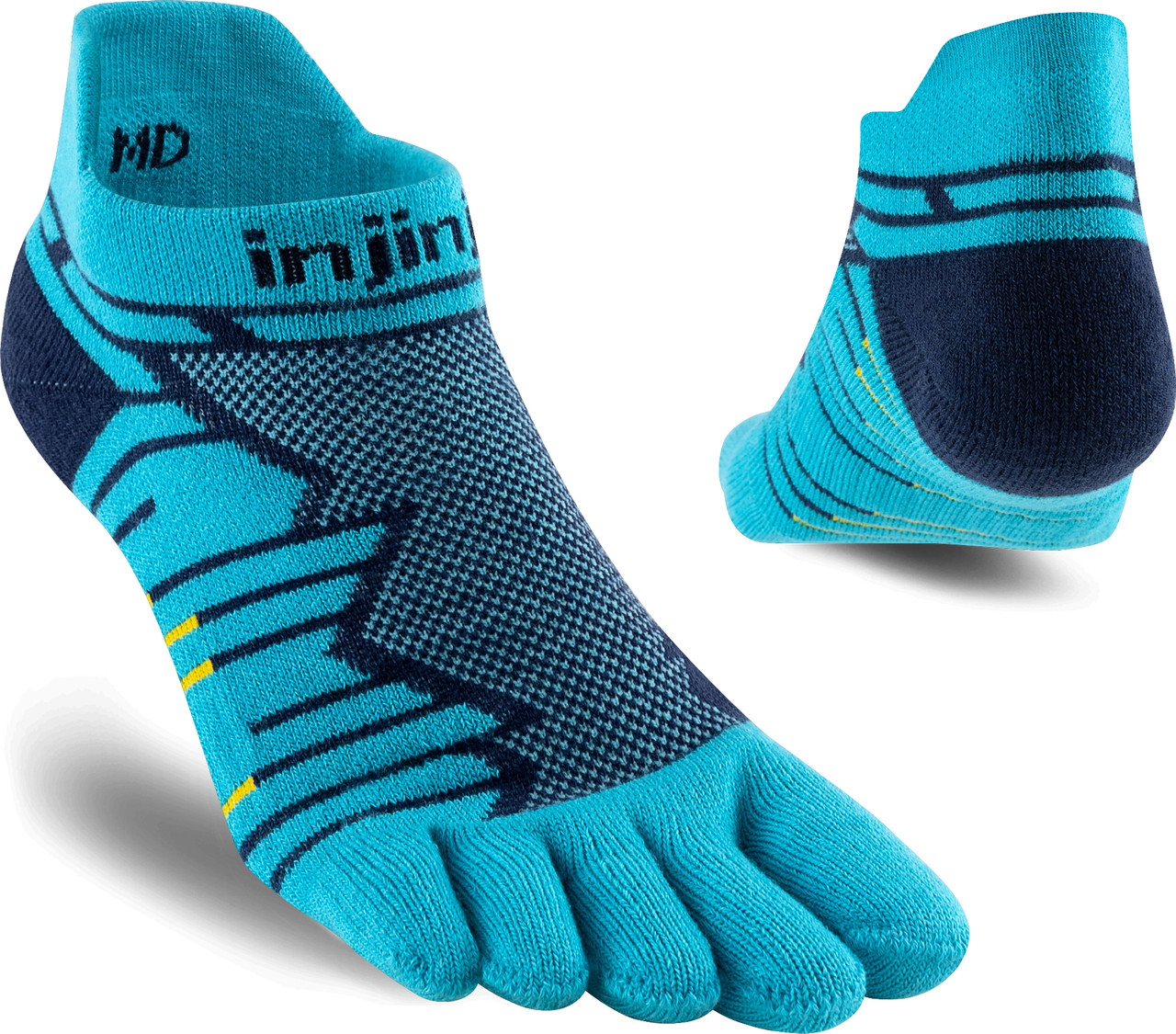 Injinji Ultra Run No Show Cool Max Socks - Unisex