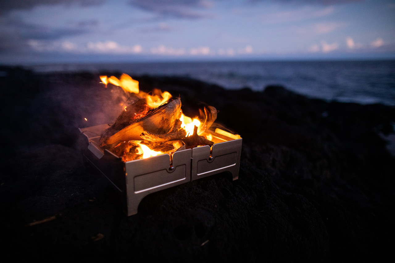 Wolf and Grizzly Fire Safe Portable Fire Pit