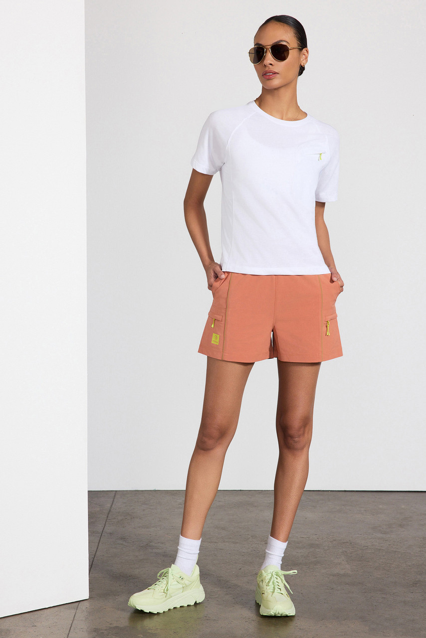 MPG Achieve Mesh Panel Tee with Chest Pocket - Women's