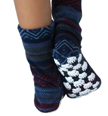 Polar Feet Non Skid Fleece Socks - Youths