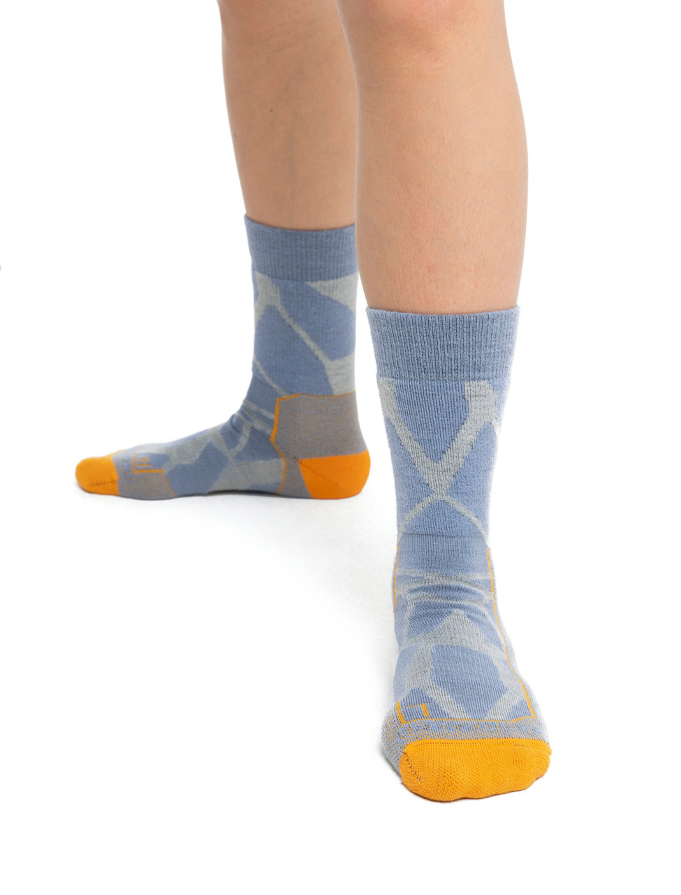 icebreaker Hike+ Fractured Landscapes Medium Crew Socks - Women's