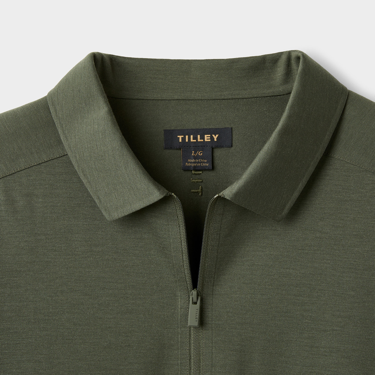 Tilley Merino LS Zip Polo - Men's