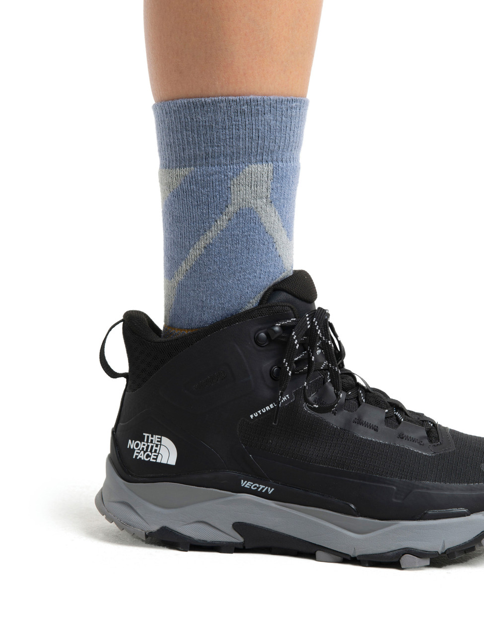 icebreaker Hike+ Fractured Landscapes Medium Crew Socks - Women's