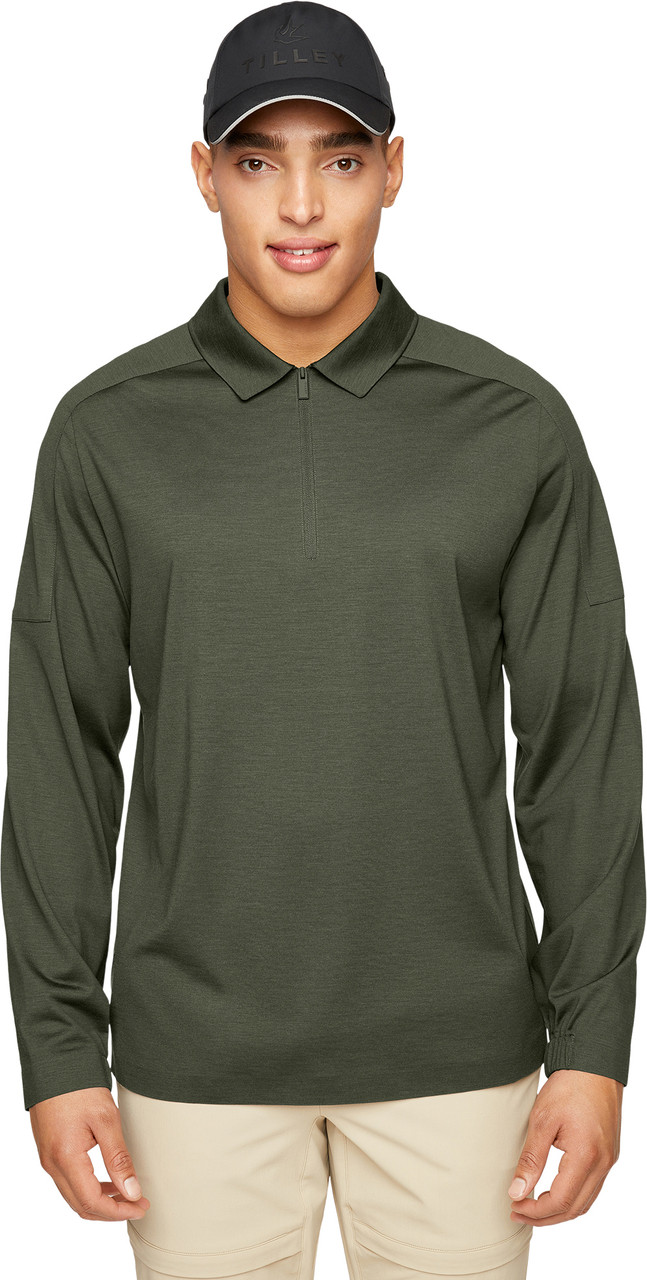 Tilley Merino LS Zip Polo - Men's