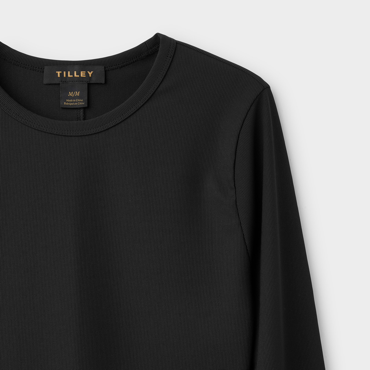 Tilley Fitted Rib Crewneck Long Sleeve Top - Women's