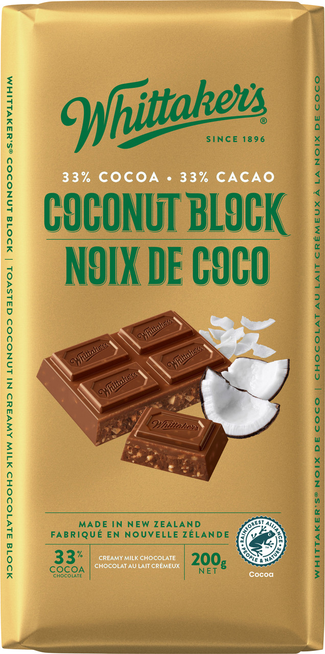 Whittaker's Coconut Block Chocolate