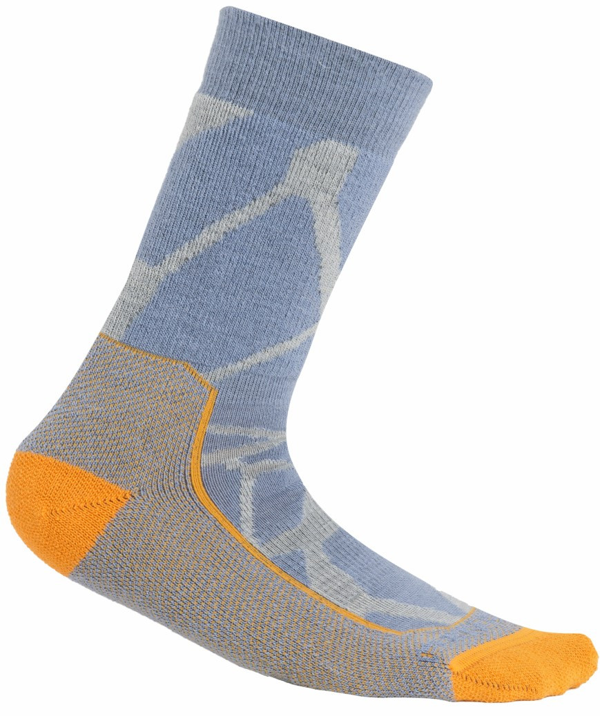 icebreaker Hike+ Fractured Landscapes Medium Crew Socks - Women's