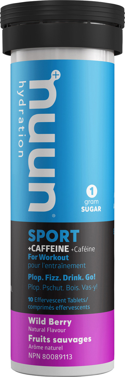 Nuun Sport  & Caffeine Electrolyte Replacement Tablets Wildberry