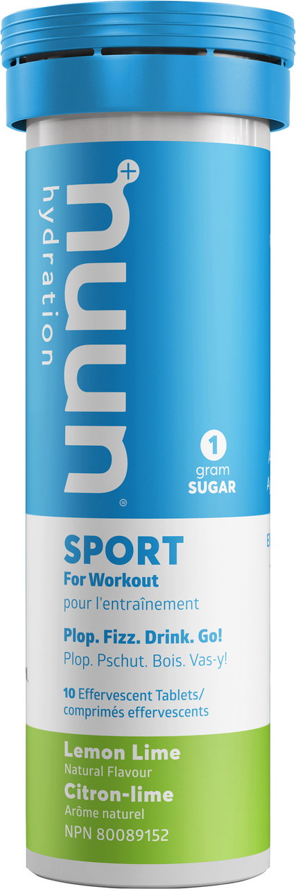 Nuun Sport Electrolyte Replacement Tablets Lemon Lime