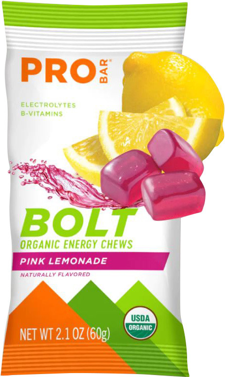 Probar Bolt Pink Lemonade Organic Energy Chews
