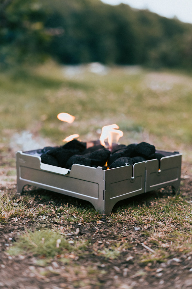 Wolf and Grizzly Fire Safe Portable Fire Pit