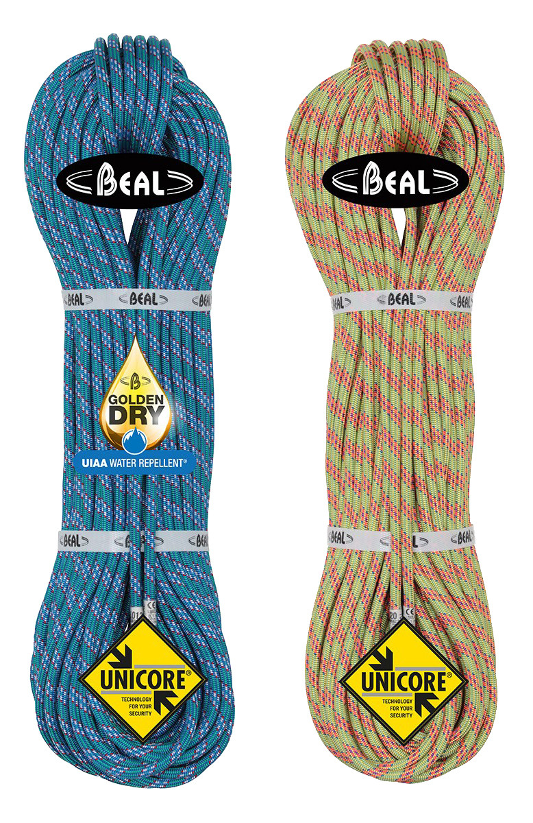 Beal Ice Line 8.1mm Golden Dry Rope Set