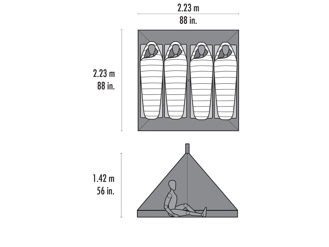 MSR Front Range Ultralight Tarp Shelter (No Pole)