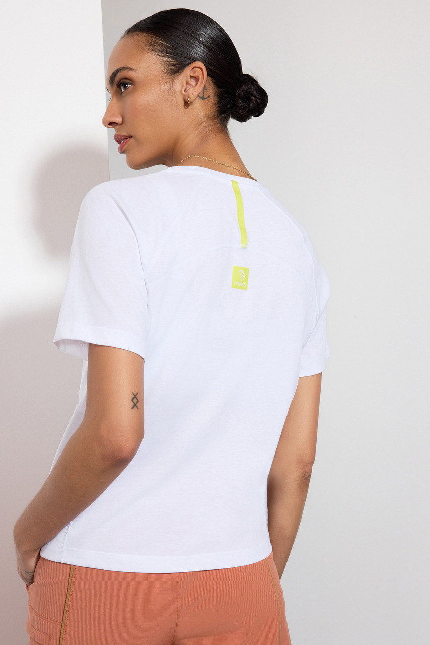 MPG Achieve Mesh Panel Tee with Chest Pocket - Women's