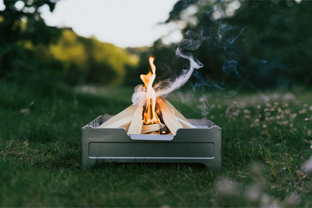 Wolf and Grizzly Fire Safe Portable Fire Pit