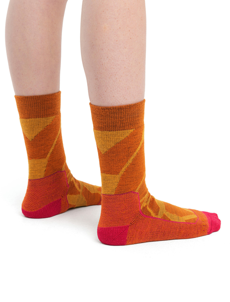 icebreaker Hike+ Fractured Landscapes Medium Crew Socks - Women's