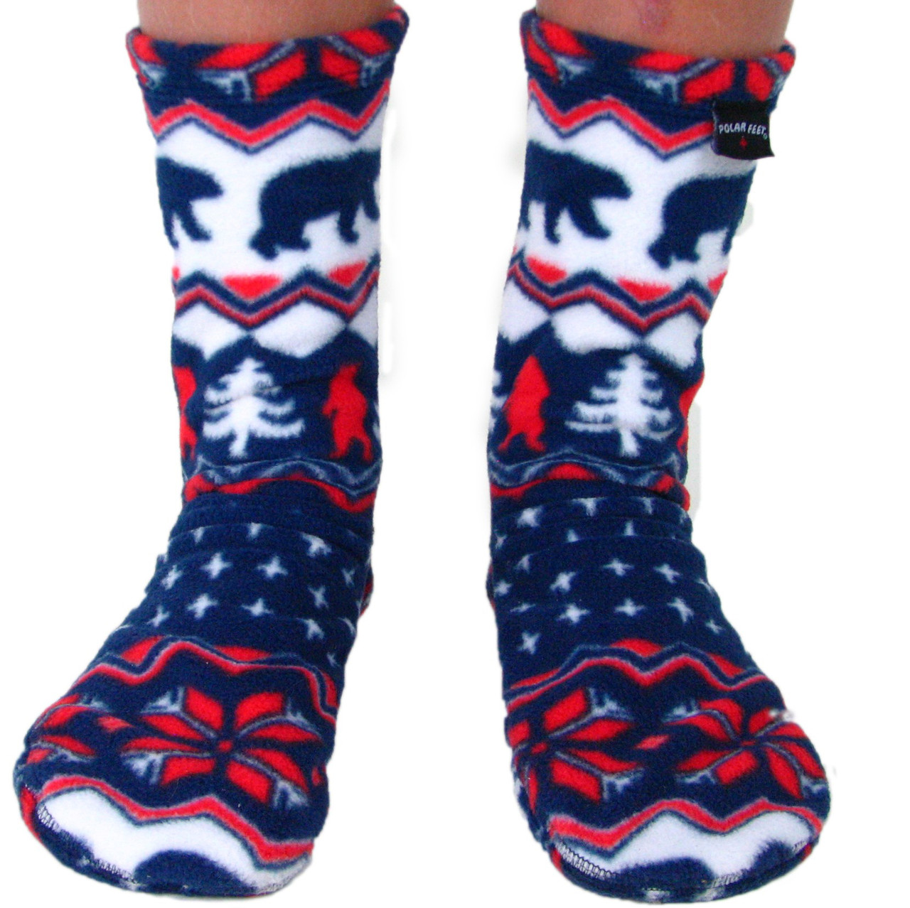 Polar Feet Non Skid Fleece Socks - Youths