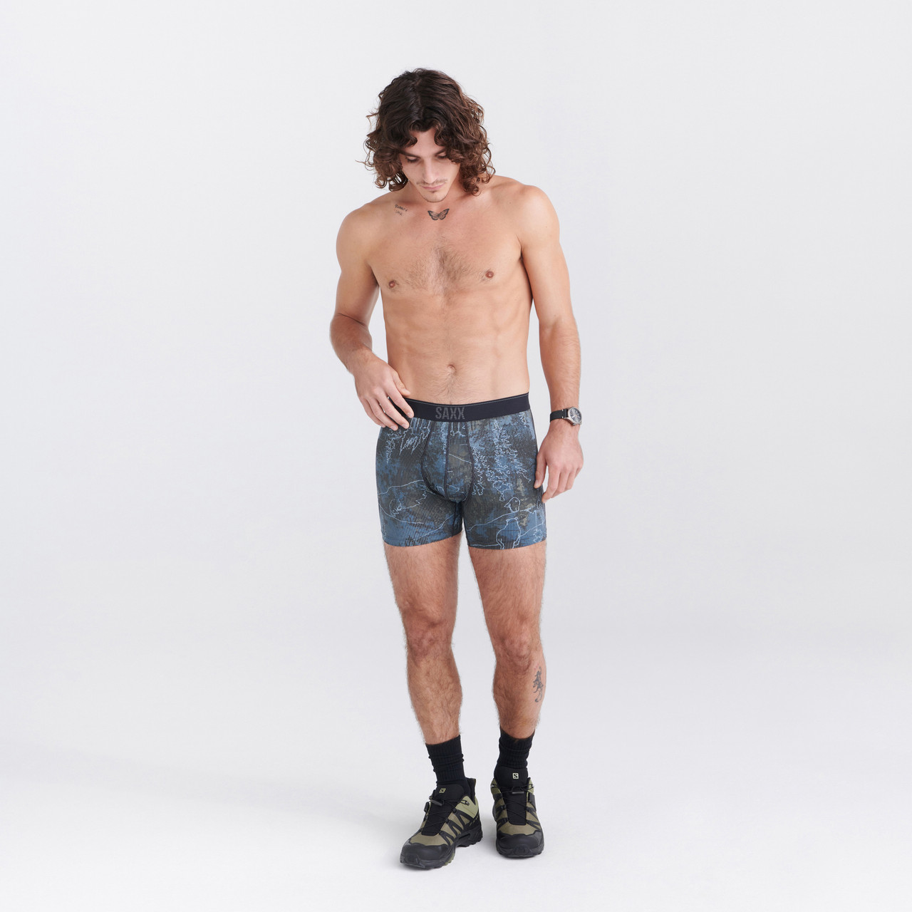 Saxx Quest Quick Dry Mesh Boxer Briefs - Men's