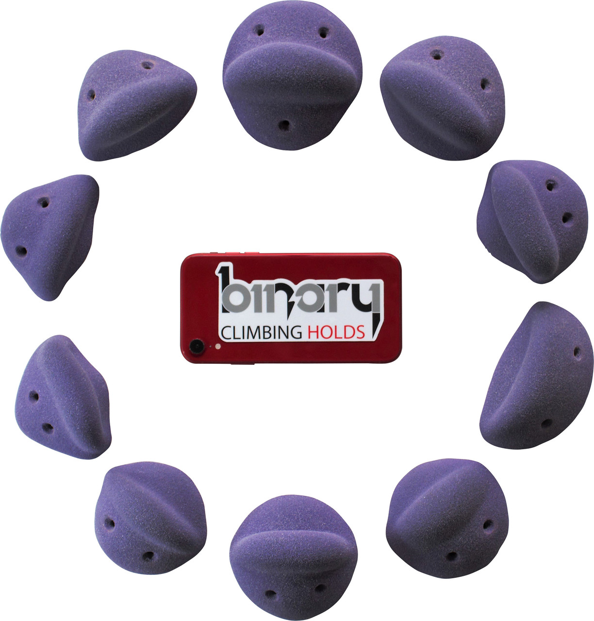 Binary Holds Fat Lips Recycled 10 Crimp Hold Pack