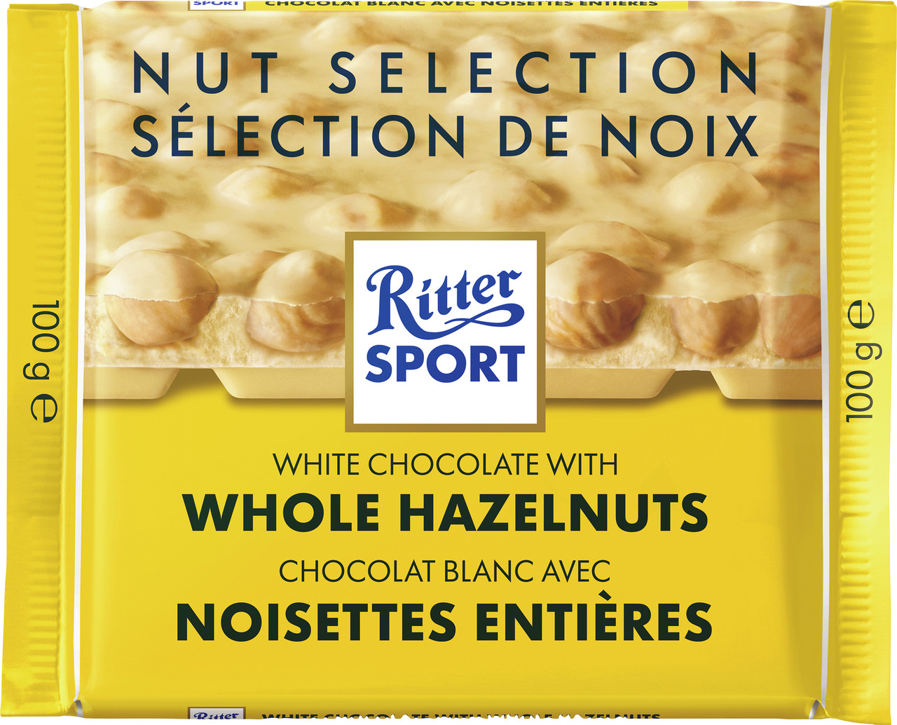 Ritter Sport White Chocolate Whole Hazelnut Chocolate Bar
