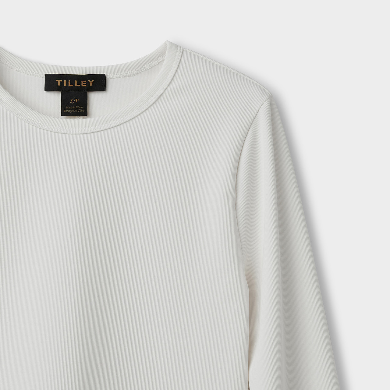 Tilley Fitted Rib Crewneck Long Sleeve Top - Women's