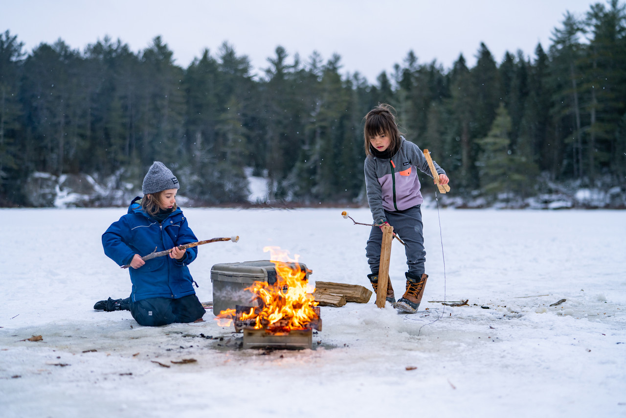 Wolf and Grizzly Fire Safe Portable Fire Pit
