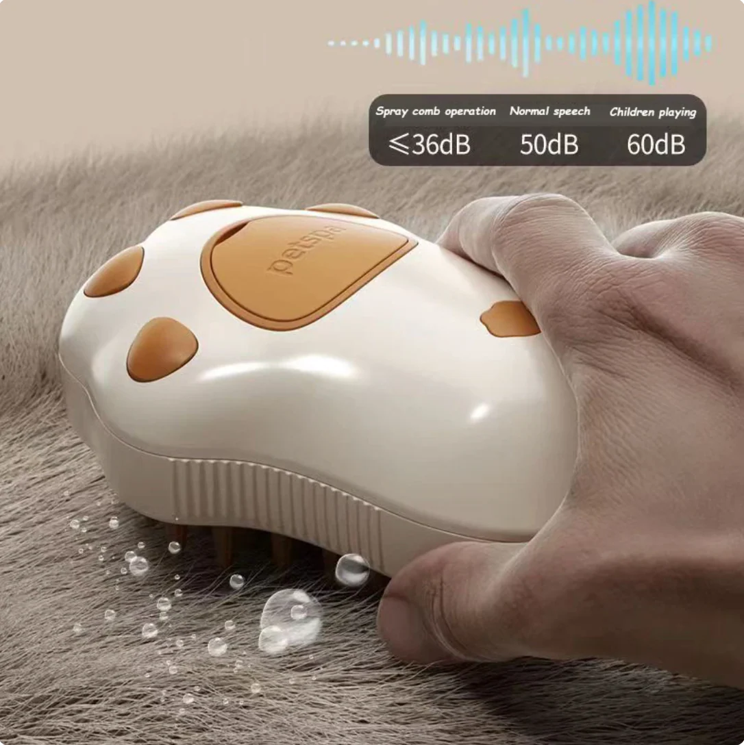 Steam-Powered Pet Hair Brush