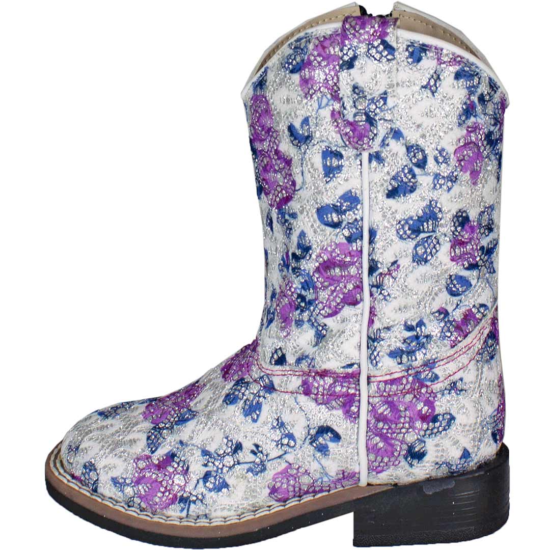 Old West Toddler Girls' Floral Bling Cowgirl Boots