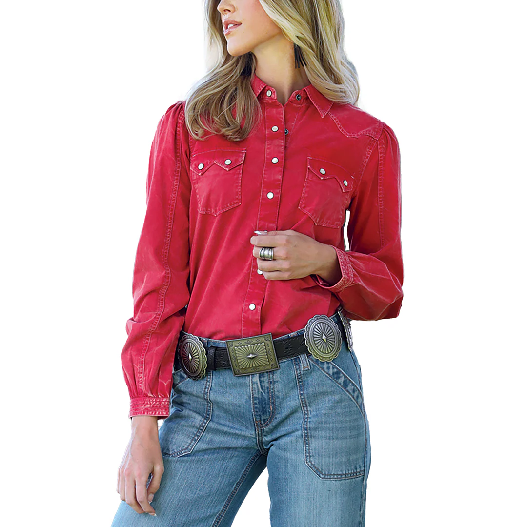 Cruel Denim Women's Solid Long Sleeve Shirt