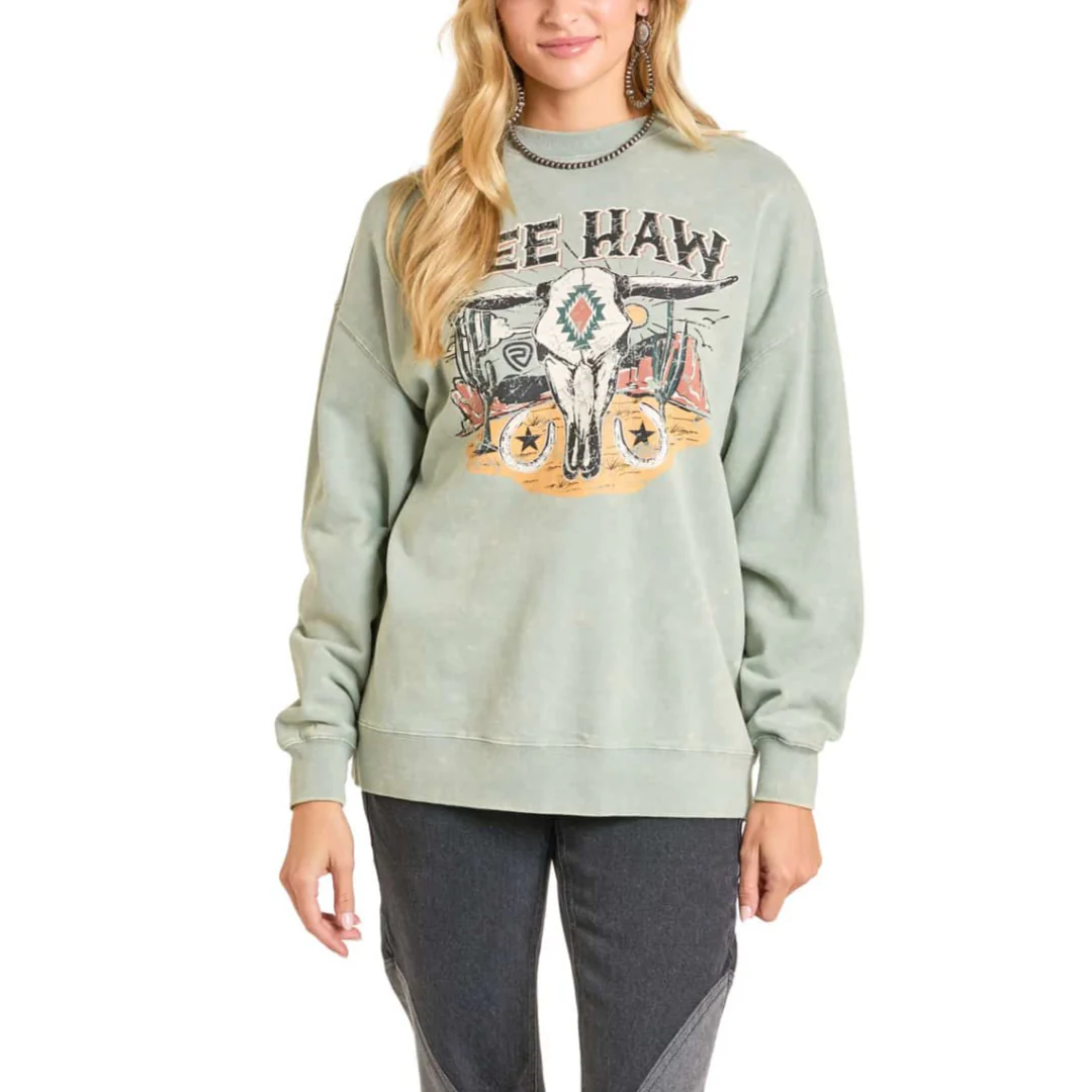 Rock & Roll Denim Women's Yee Haw Pullover