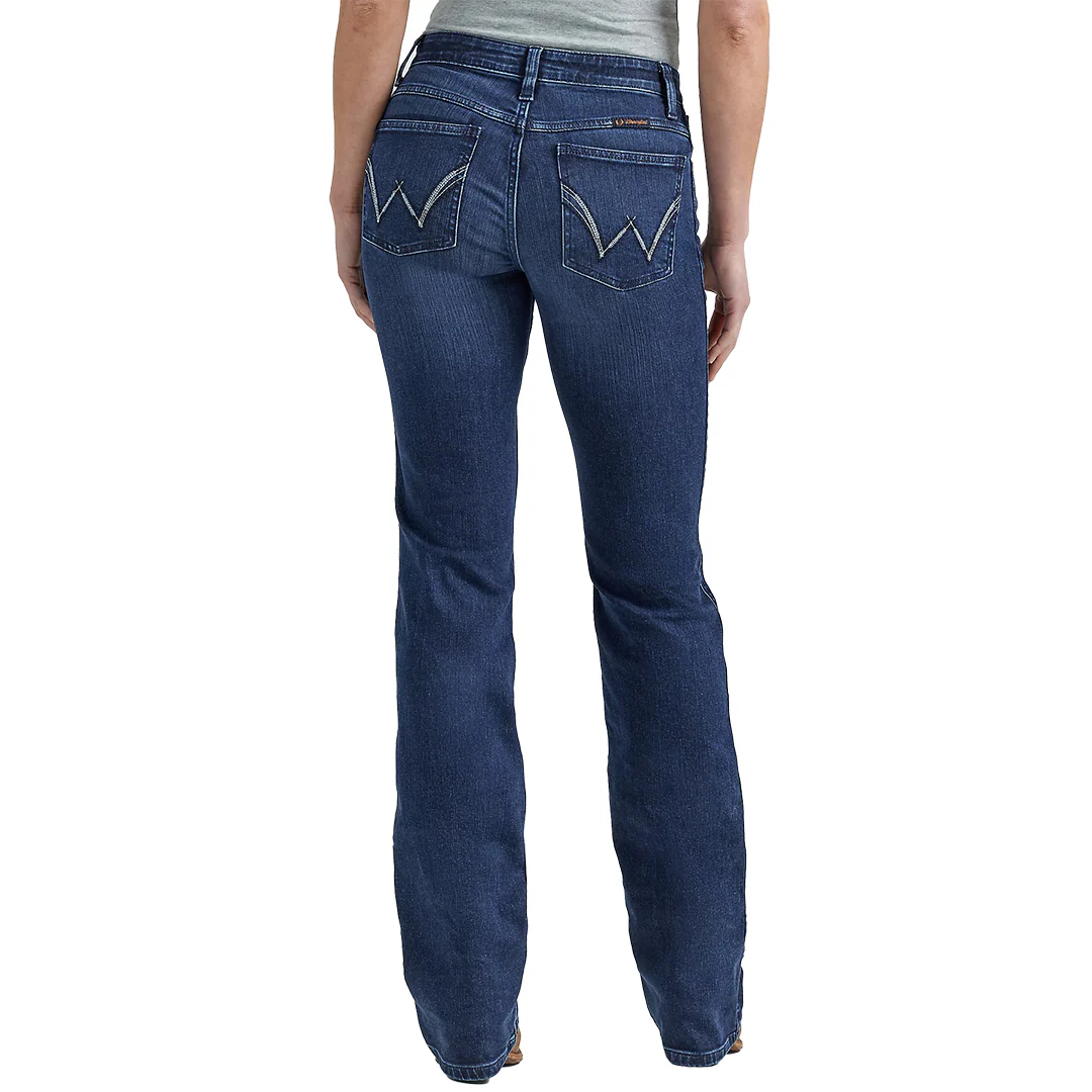 Wrangler Women's Ultimate Riding Q-Baby Maggie Mid-Rise Bootcut Jeans