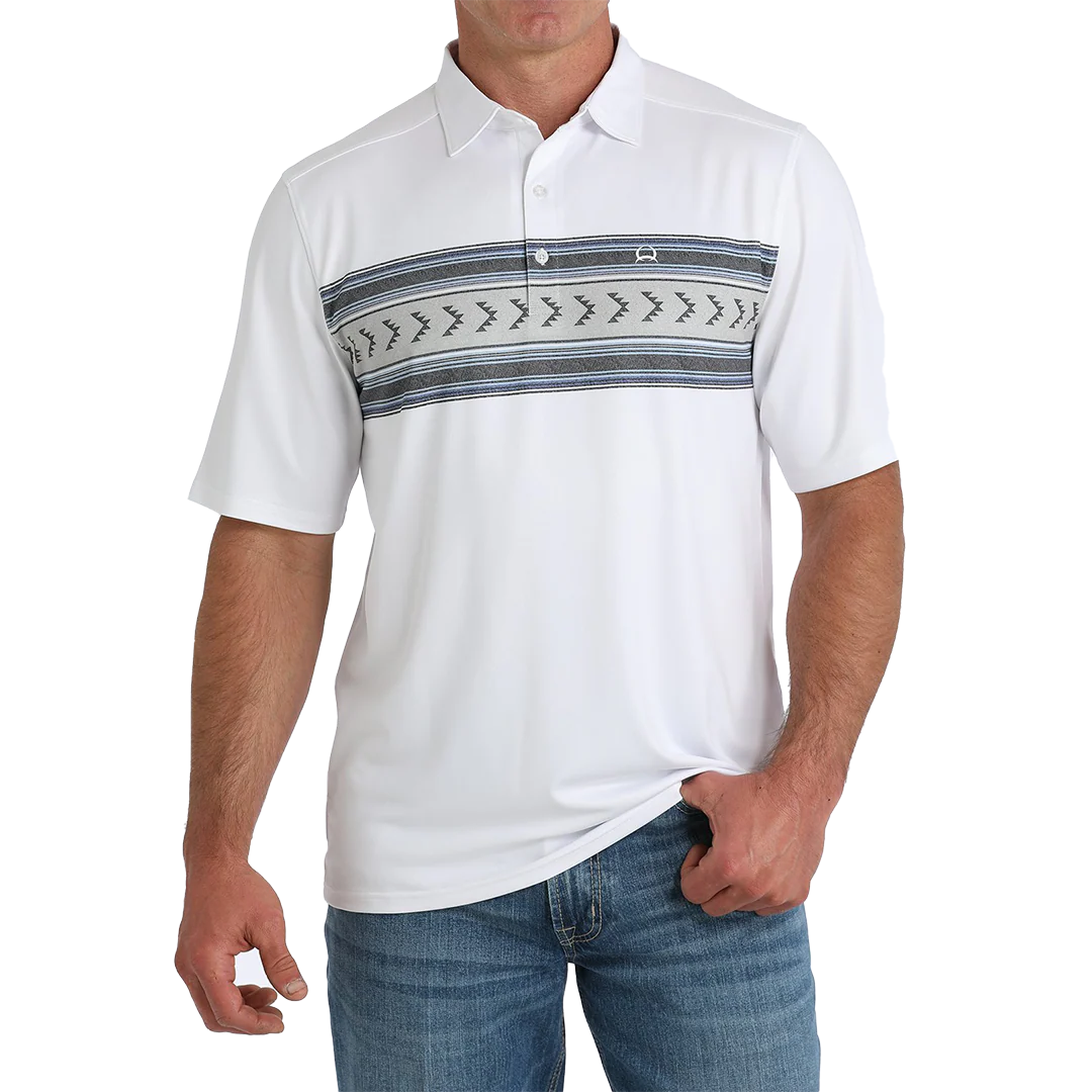 Cinch Men's Geometric Print Polo