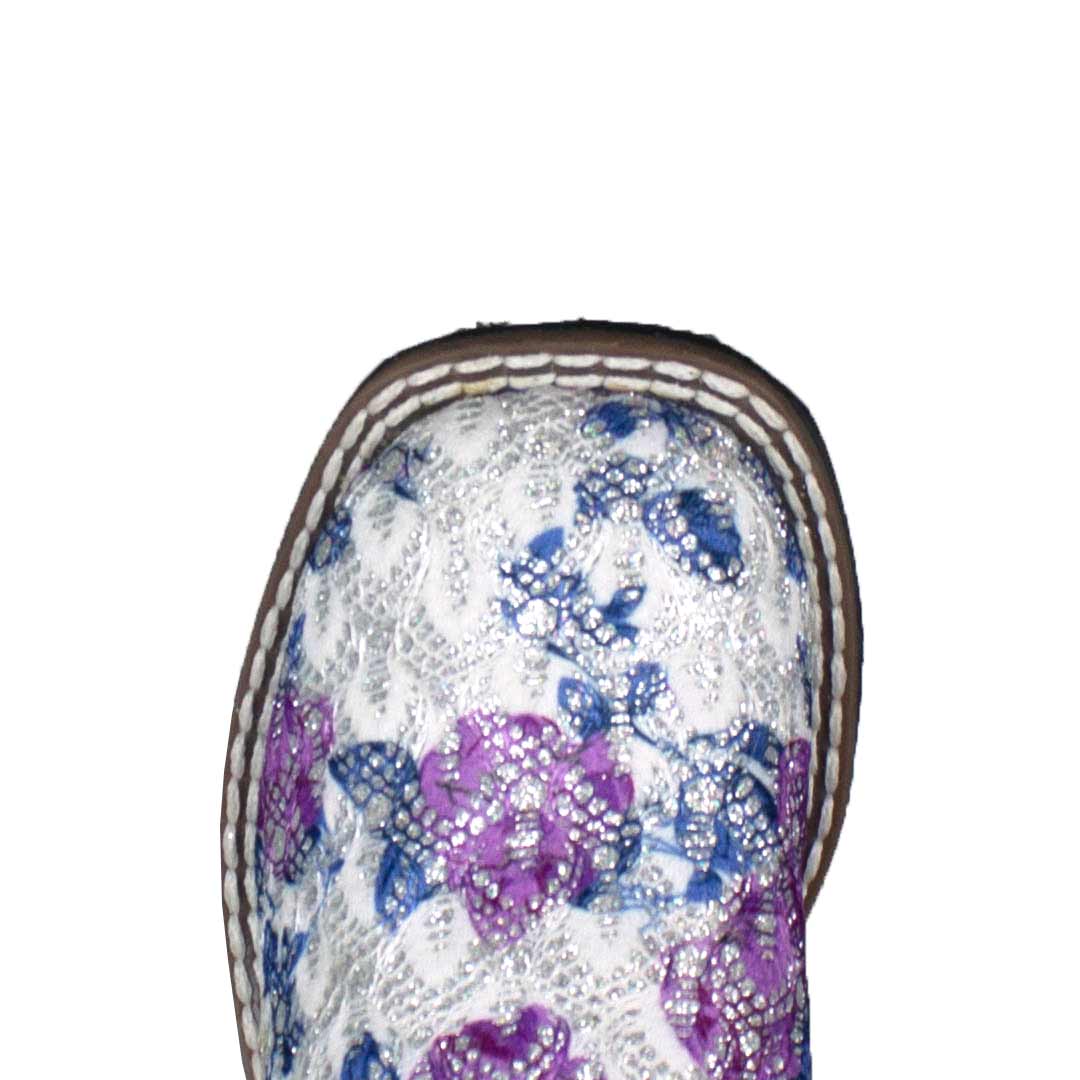 Old West Toddler Girls' Floral Bling Cowgirl Boots