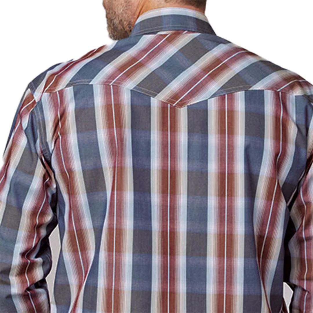 Roper Men's Amarillo Stars And Stripes Long Sleeve Snap Shirt