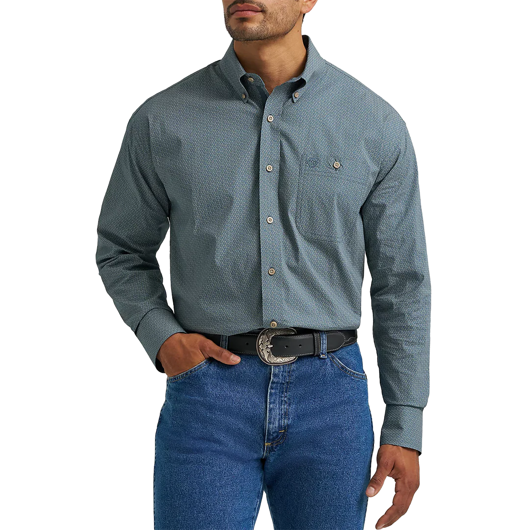 Wrangler Men's George Strait Long Sleeve Button Shirt