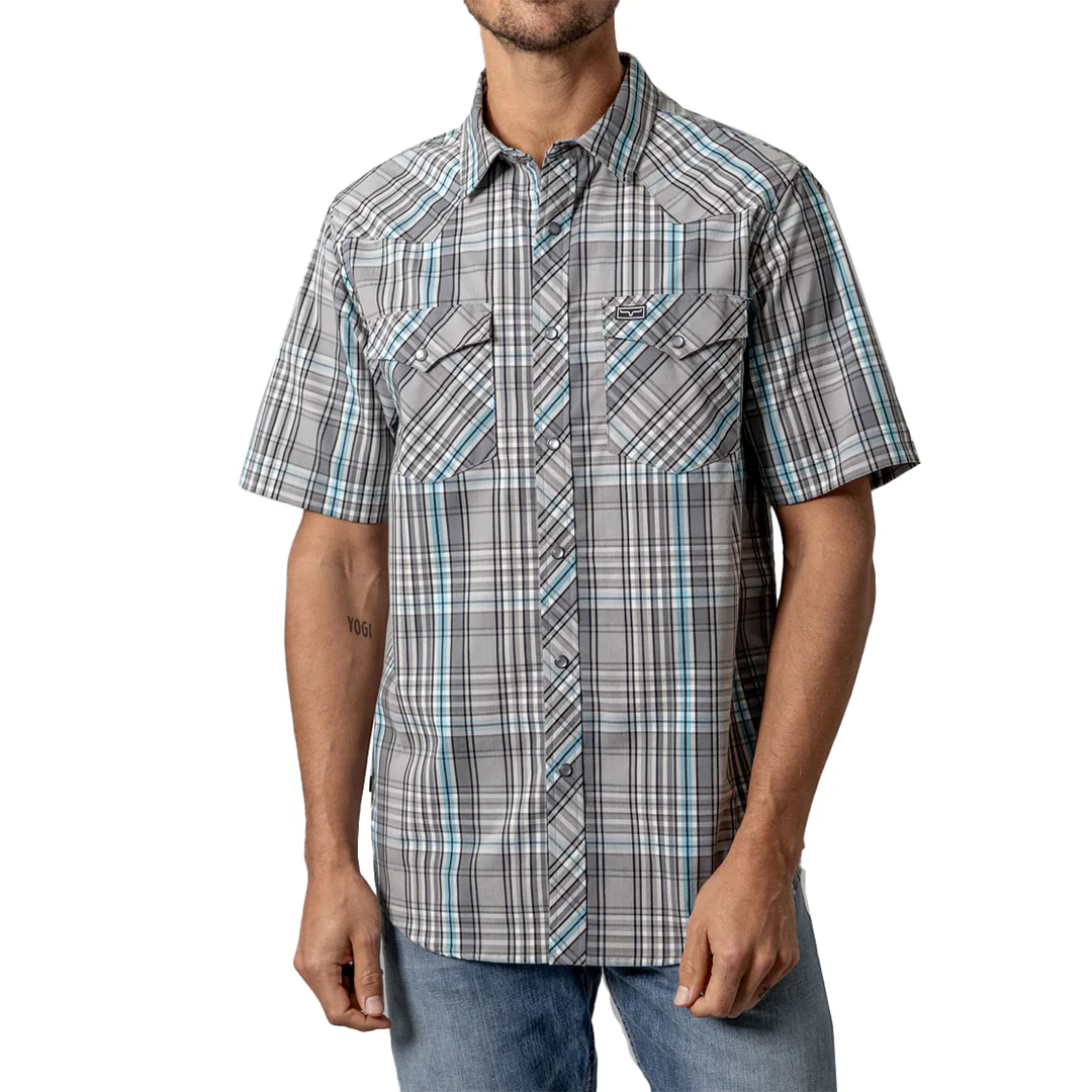 Kimes Ranch Men's Plaid Wabasa Short Sleeve Snap Shirt