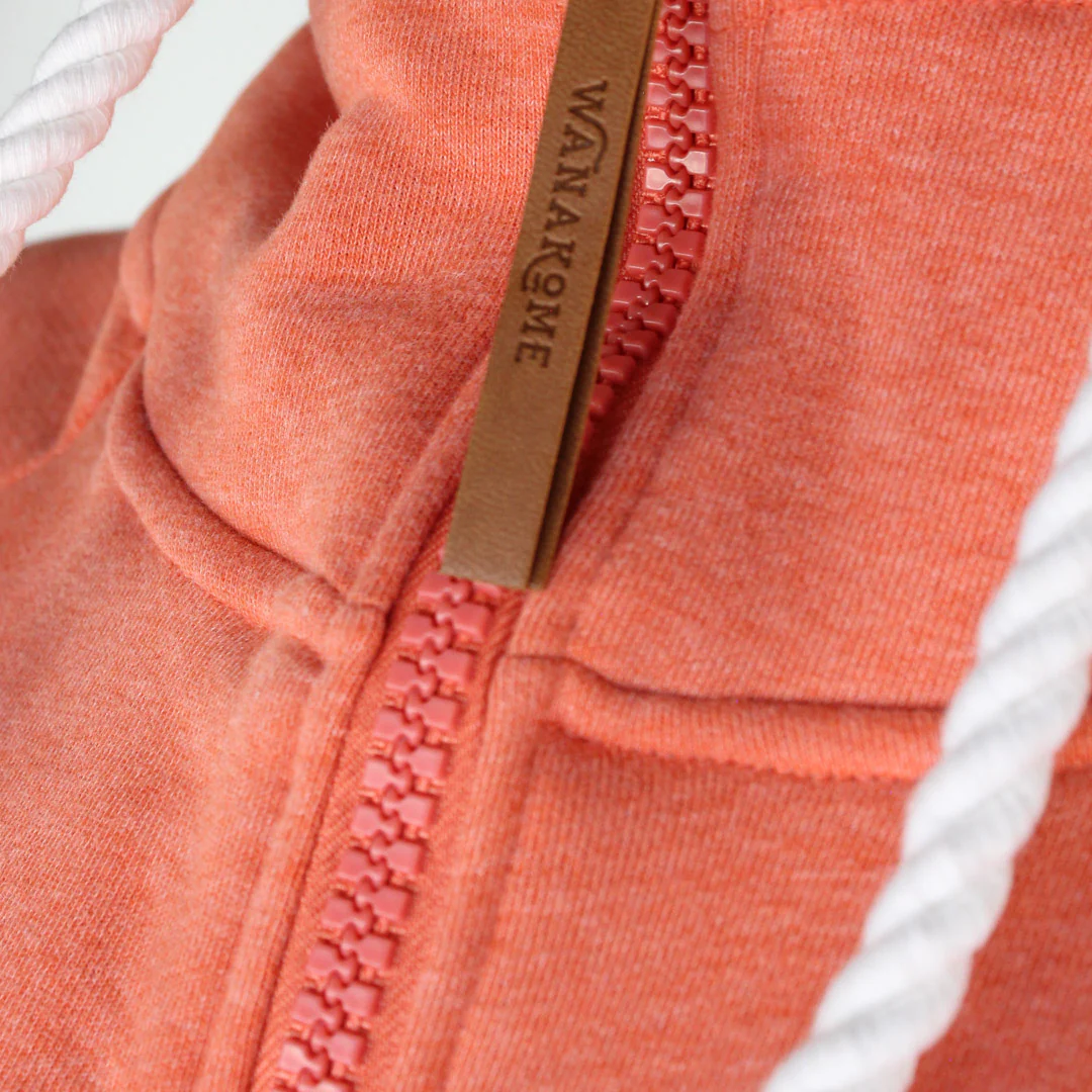 Wanakome Women's Hera Full Zip Coral Hoodie